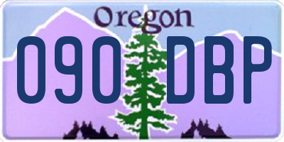 OR license plate 090DBP