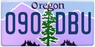 OR license plate 090DBU