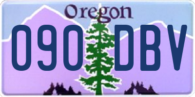 OR license plate 090DBV