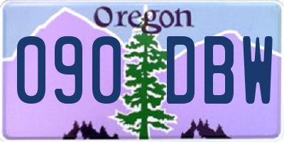 OR license plate 090DBW