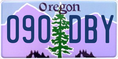 OR license plate 090DBY