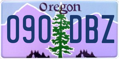 OR license plate 090DBZ