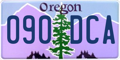 OR license plate 090DCA