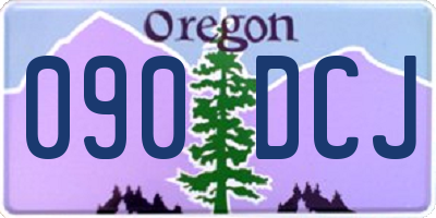 OR license plate 090DCJ
