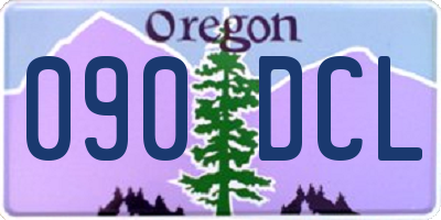 OR license plate 090DCL