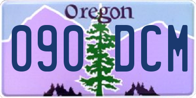 OR license plate 090DCM
