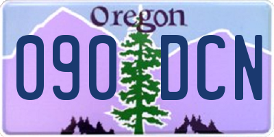 OR license plate 090DCN