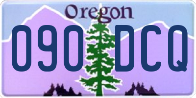 OR license plate 090DCQ