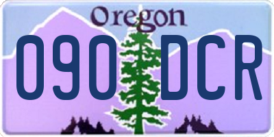 OR license plate 090DCR