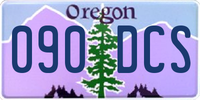 OR license plate 090DCS