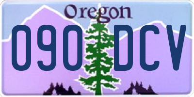 OR license plate 090DCV