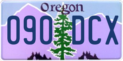 OR license plate 090DCX