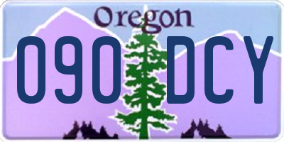OR license plate 090DCY