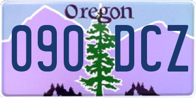 OR license plate 090DCZ