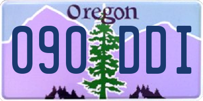 OR license plate 090DDI