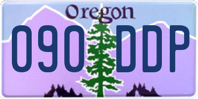OR license plate 090DDP
