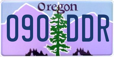 OR license plate 090DDR