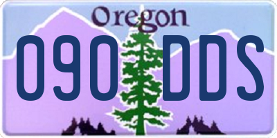 OR license plate 090DDS