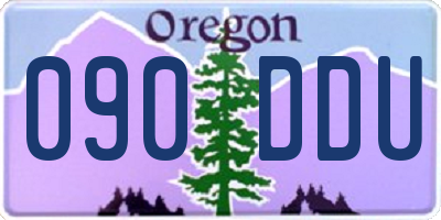 OR license plate 090DDU