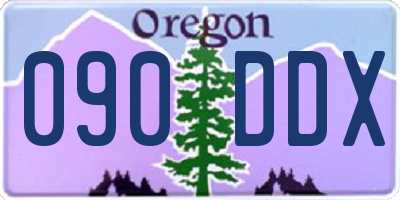 OR license plate 090DDX