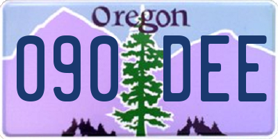 OR license plate 090DEE