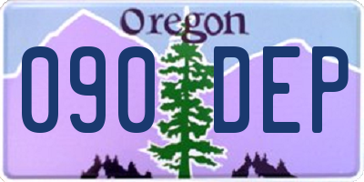OR license plate 090DEP