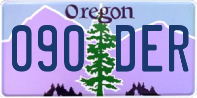 OR license plate 090DER