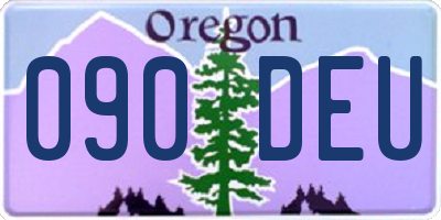 OR license plate 090DEU