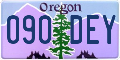 OR license plate 090DEY