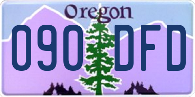 OR license plate 090DFD