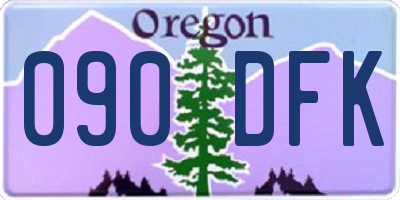 OR license plate 090DFK
