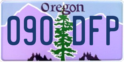 OR license plate 090DFP