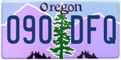 OR license plate 090DFQ