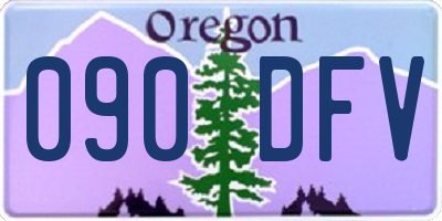 OR license plate 090DFV