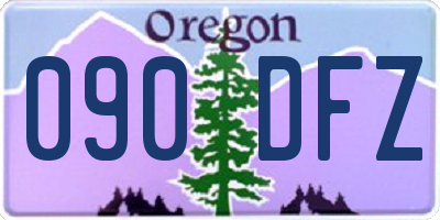 OR license plate 090DFZ