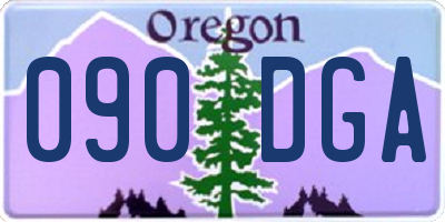 OR license plate 090DGA