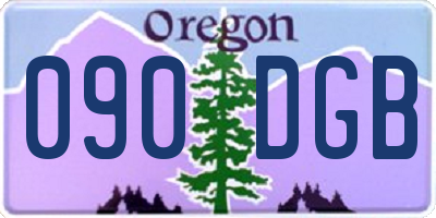 OR license plate 090DGB