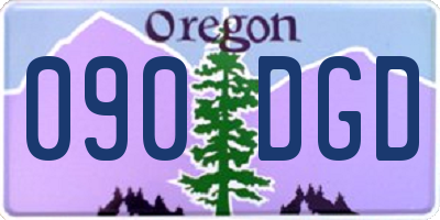 OR license plate 090DGD