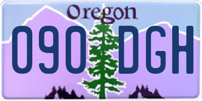 OR license plate 090DGH