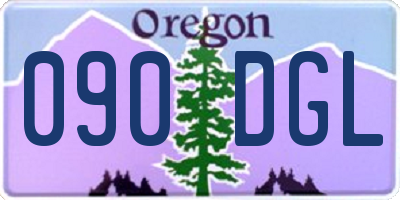 OR license plate 090DGL