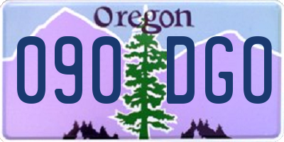 OR license plate 090DGO