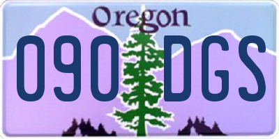 OR license plate 090DGS