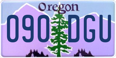 OR license plate 090DGU