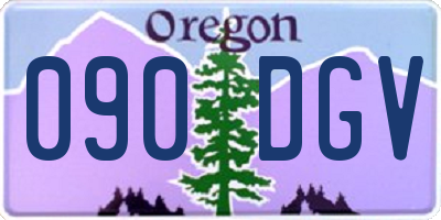 OR license plate 090DGV