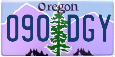 OR license plate 090DGY