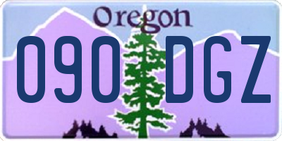OR license plate 090DGZ