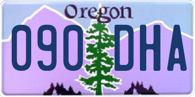 OR license plate 090DHA