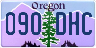 OR license plate 090DHC