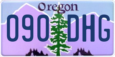 OR license plate 090DHG