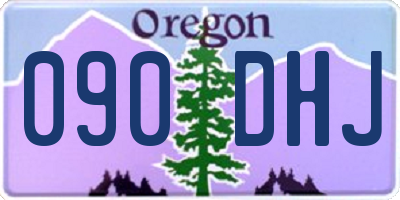 OR license plate 090DHJ